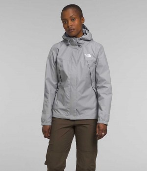 Women's The North Face Antora Rain Jacket Grey | OTTAWA VGQDKP