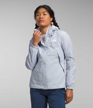 Women's The North Face Antora Rain Jacket Light Blue | CANADA AZPKJQ