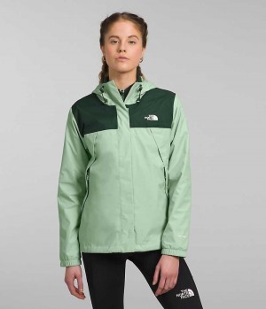 Women's The North Face Antora Triclimate® Rain Jacket Mint | TORONTO FJQPYR