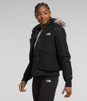 Women's The North Face Arctic Bomber Jacket Black | OTTAWA TFBIWV