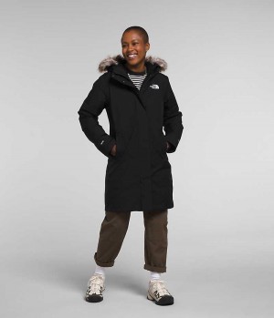 Women's The North Face Arctic Parka Black | CANADA YSLZPT