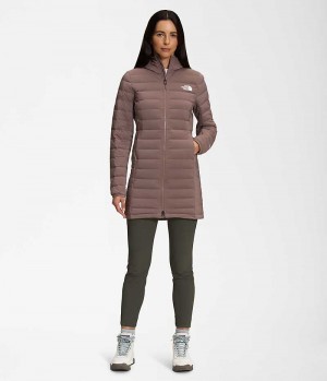 Women's The North Face Belleview Stretch Down Parka Brown | OTTAWA WKMEQJ