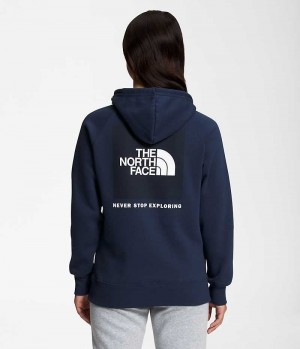 Women's The North Face Box NSE Pullover Hoodie Navy | TORONTO YPDMCS