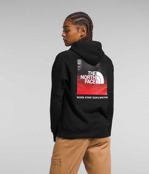 Women's The North Face Box NSE Pullover Hoodie Black | TORONTO CBKNPA