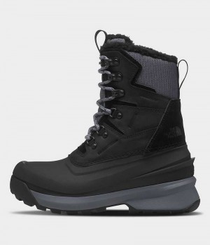 Women's The North Face Chilkat V 400 Waterproof Winter Boots Black | OTTAWA YQIEGB