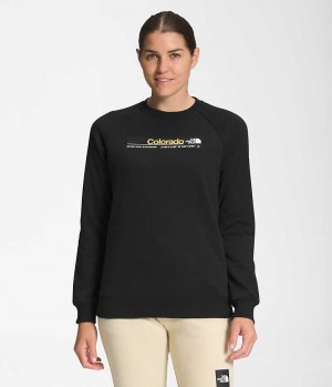 Women's The North Face City Crew Pullover Black | OTTAWA UVLBTQ