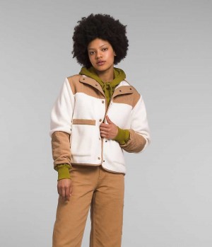 Women's The North Face Cragmont Fleece Jacket White | CANADA RQBKUM