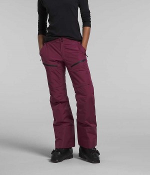 Women's The North Face Dawnstrike GTX Insulated Pants Burgundy | TORONTO UZOHGD