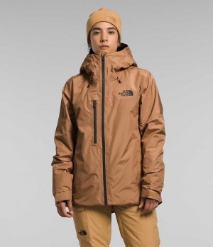 Women's The North Face Dawnstrike GTX Insulated Jacket Brown | CANADA CHTDXU