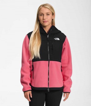 Women's The North Face Denali Hoodie Fleece Jacket Pink | OTTAWA NZVWJL