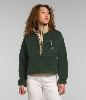 Women's The North Face Extreme Pile Pullover Green | TORONTO FEPCVM