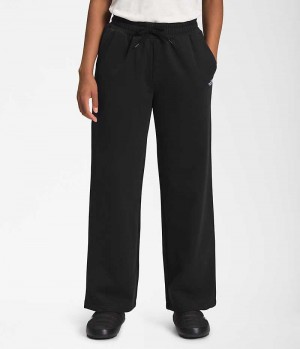 Women's The North Face Felted Wide Leg Fleece Pants Black | TORONTO VBSZAN