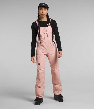 Women's The North Face Freedom Bib Pants Pink | TORONTO SYWFOR