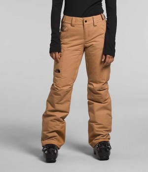 Women's The North Face Freedom Insulated Pants Brown | CANADA VXBNWL