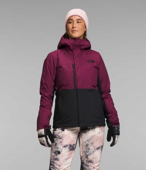 Women's The North Face Freedom Insulated Jacket Red / Black | OTTAWA HCBGNA