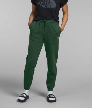 Women's The North Face Half Dome Fleece Pants Green | CANADA ZGDIQR