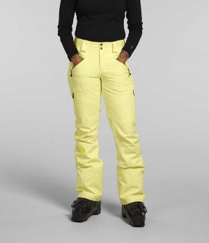 Women's The North Face Lenado Pants Yellow | CANADA NDEXAR