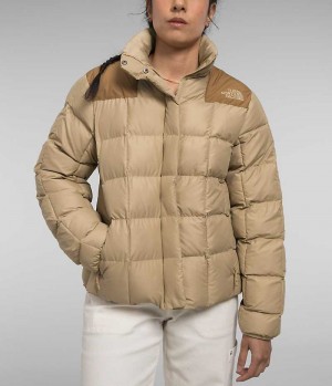 Women's The North Face Lhotse Reversible Down Jacket Khaki | TORONTO BHLPQZ