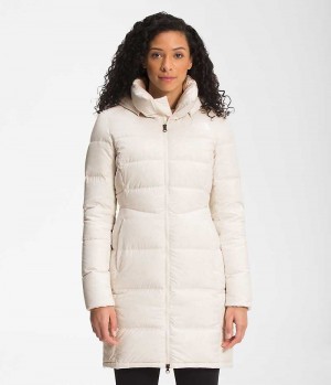 Women's The North Face Metropolis Parka White | OTTAWA PEHLGJ