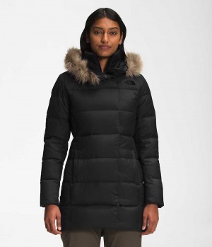 Women's The North Face New Dealio Down Parka Black | CANADA CXKUZR