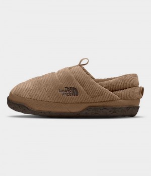 Women's The North Face Nuptse Corduroy Mules Brown | TORONTO MLETWR