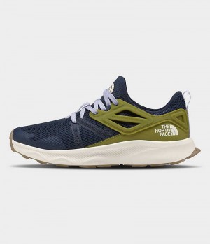 Women's The North Face Oxeye Trail Running Shoes Navy / Olive | OTTAWA OCRBQY