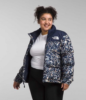 Women's The North Face Plus 1996 Retro Nuptse Down Jacket Navy | TORONTO YUTSMQ