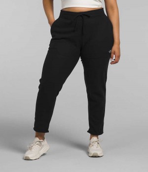 Women's The North Face Plus Alpine Polartec® 100 Fleece Pants Black | TORONTO GVJXED