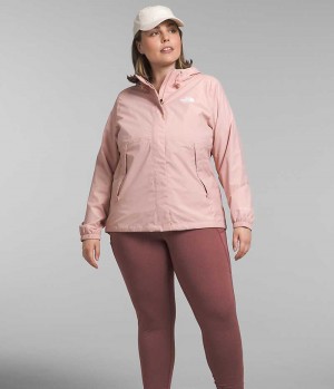 Women's The North Face Plus Antora Rain Jacket Pink | OTTAWA NGWYET