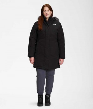 Women's The North Face Plus Arctic Parka Black | CANADA PUSRKY