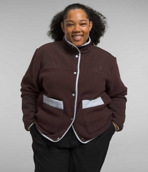 Women's The North Face Plus Cragmont Fleece Jacket Brown | CANADA QDYASH