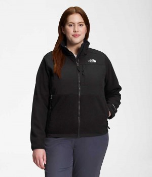 Women's The North Face Plus Denali Fleece Jacket Black | OTTAWA ZDIMVH