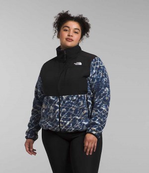 Women's The North Face Plus Denali Fleece Jacket Navy | CANADA SPNWMZ