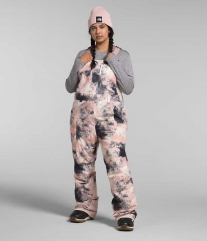 Women's The North Face Plus Freedom Insulated Bib Pants Pink | TORONTO HGMWRE