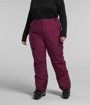 Women's The North Face Plus Freedom Insulated Pants Fuchsia | TORONTO DQMFKR