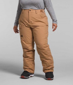 Women's The North Face Plus Freedom Insulated Pants Khaki | OTTAWA KERZUN