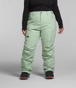 Women's The North Face Plus Freedom Insulated Pants Mint | CANADA GJPHXZ