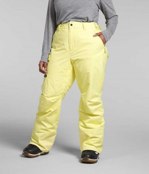 Women's The North Face Plus Freedom Insulated Pants Yellow | OTTAWA GSKQCT