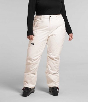 Women's The North Face Plus Freedom Insulated Pants White | CANADA SOQUYL