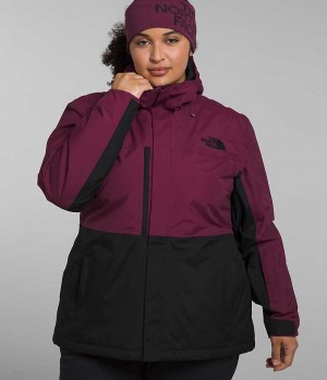 Women's The North Face Plus Freedom Insulated Jacket Fuchsia / Black | CANADA WLMGDZ