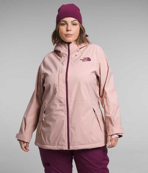 Women's The North Face Plus Freedom Stretch Insulated Jacket Pink | CANADA LEYVCO