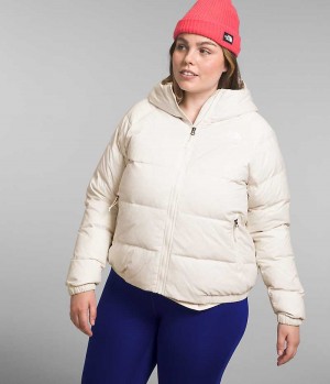 Women's The North Face Plus Hydrenalite™ Hoodie Down Jacket White | TORONTO EAHWND