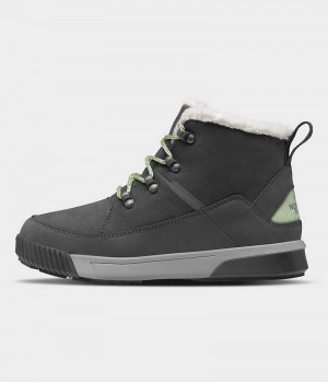 Women's The North Face Sierra Mid Lace Waterproof Winter Boots Black | TORONTO OCDEQJ