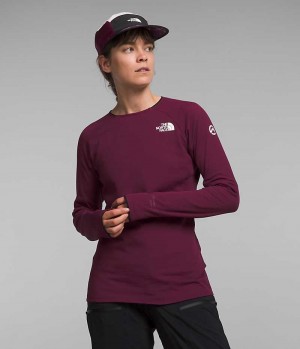 Women's The North Face Summit Series FUTUREFLEECE™ Crew Pullover Burgundy | OTTAWA QBYZFJ