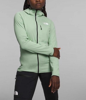 Women's The North Face Summit Series FUTUREFLEECE™ Full-Zip Hoodie Fleece Jacket Mint | TORONTO MRFVUC