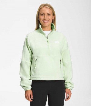 Women's The North Face TNF™ Polartec® 100 ¼-Zip Fleece Jacket Mint | OTTAWA GYVUEH