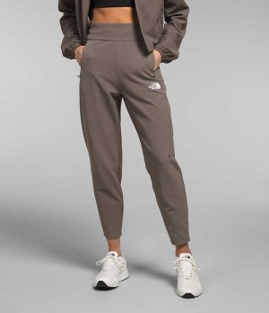 Women's The North Face Tekware™ Grid Fleece Pants Brown | TORONTO FWMUJR