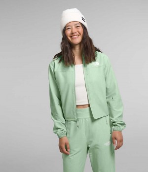 Women's The North Face Tekware™ Grid Full-Zip Fleece Jacket Mint | TORONTO BQHMRA