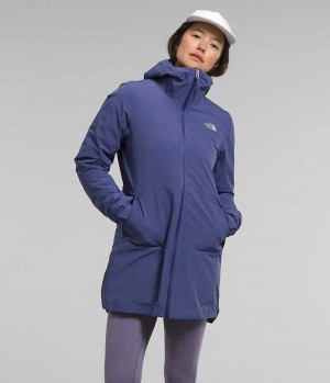 Women's The North Face ThermoBall™ Eco Triclimate® Parka Blue | CANADA CHFPEY