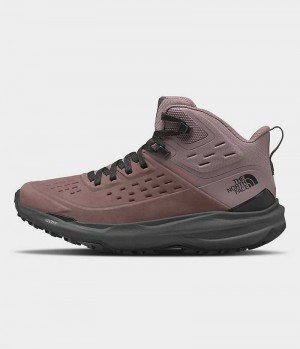 Women's The North Face VECTIV Exploris 2 Mid FUTURELIGHT™ Leather Hiking Boots Fuchsia | OTTAWA VSKUAM